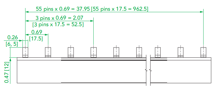 busbar dimensions UL 1077 supplementary protectors accessories - DIN Rail miniature circuit breakers Noark