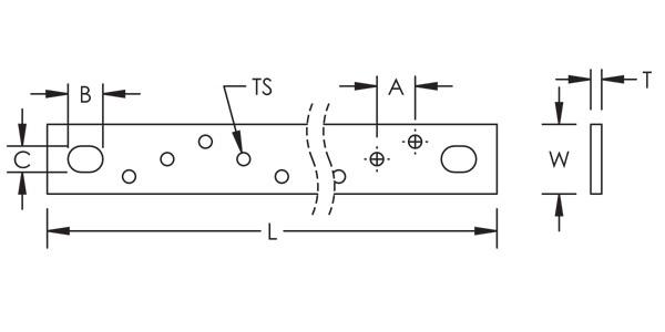 TCBW threaded busbar specifications