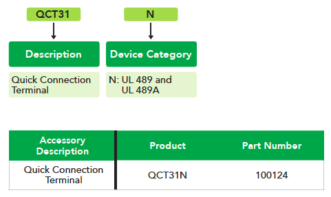 quick connection terminal description