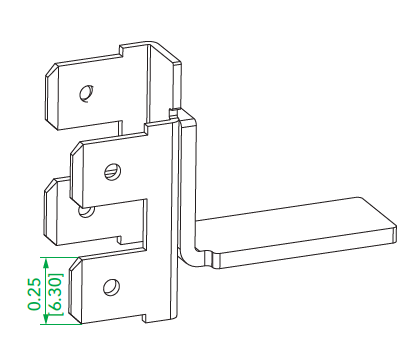 quick connection terminal dimensions