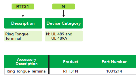 ring tongue terminal description