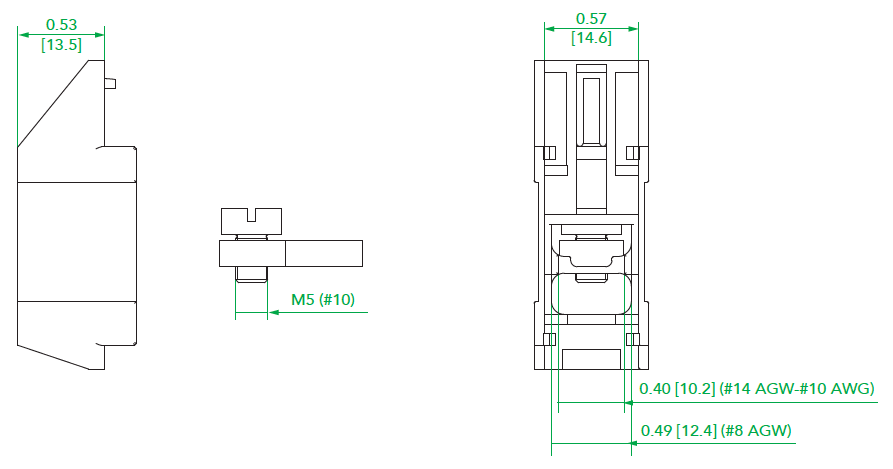 ring tongue terminal dimensions